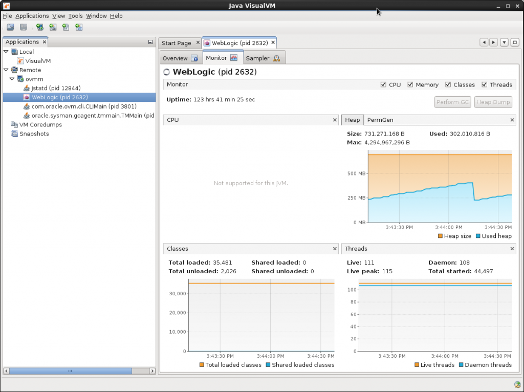 Screenshot-Java VisualVM